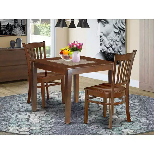 Set tavolo quadrato da 36 pollici con 2 sedie - Tavolo da pranzo per cucina, patio, balcone