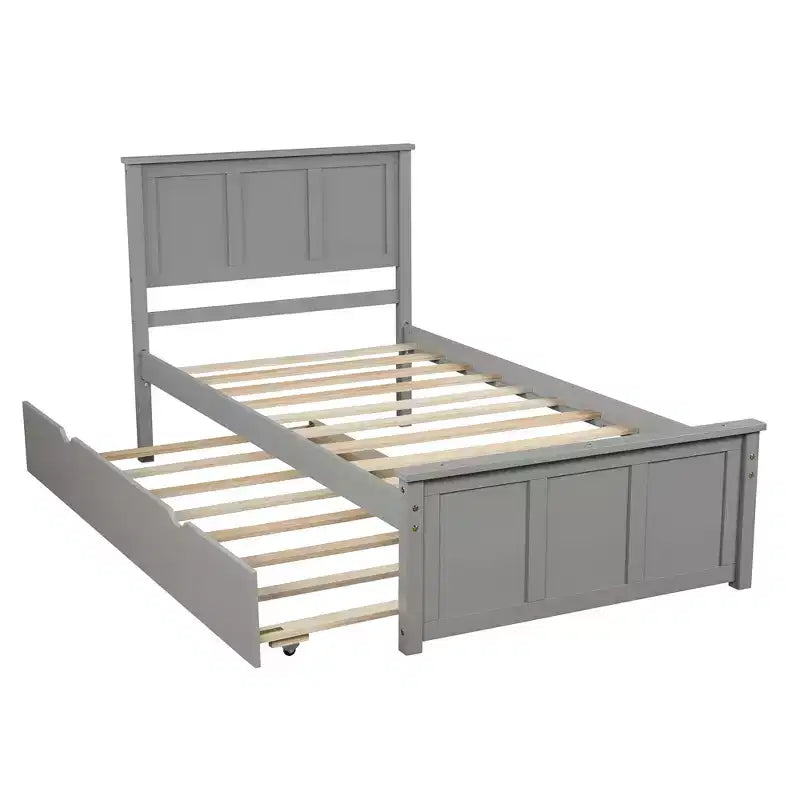 Struttura Letto Matrimoniale con 1 Cassetto e 2 Ruote, Divano Letto Matrimoniale e Letto Estraibile Adatti per Camere da Letto Familiari
