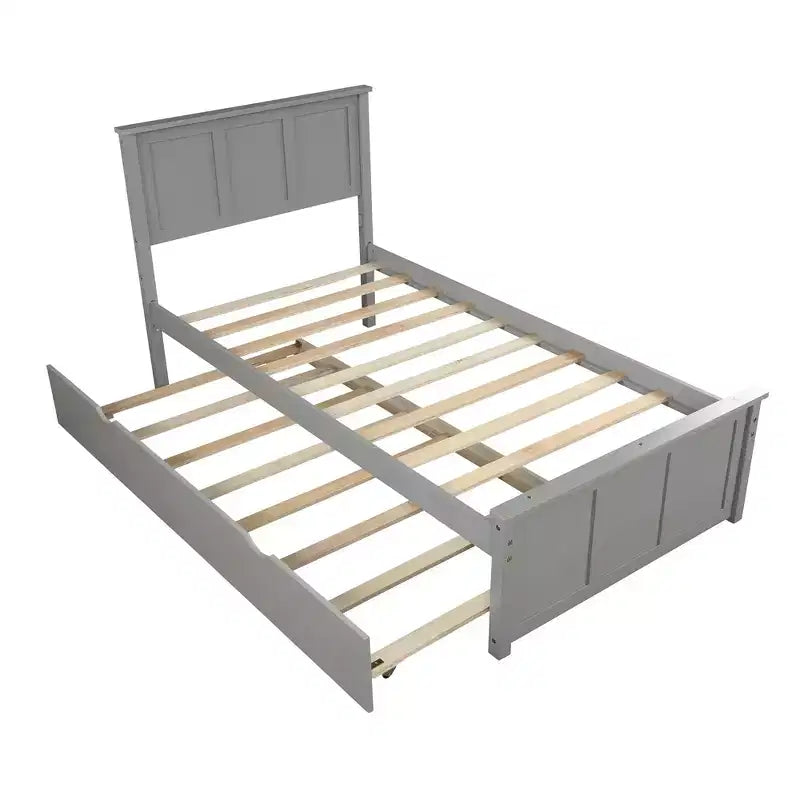 Struttura Letto Matrimoniale con 1 Cassetto e 2 Ruote, Divano Letto Matrimoniale e Letto Estraibile Adatti per Camere da Letto Familiari
