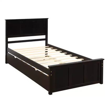 Struttura Letto Matrimoniale con 1 Cassetto e 2 Ruote, Divano Letto Matrimoniale e Letto Estraibile Adatti per Camere da Letto Familiari