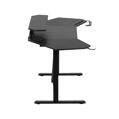 Scrivania da Gaming con Ripiani e Supporto per Accessori