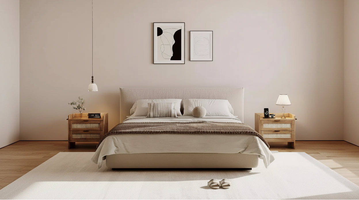 Comodino, Tavolino da Notte con Stazione di Ricarica, 1 Cassetto Contenitore e Spazio Aperto, Tavolini, Adatto per Camera da Letto, Ufficio o Soggiorno