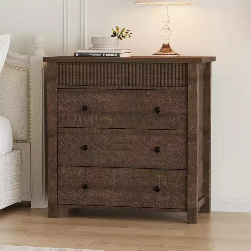 Comò a 3 cassetti per comodino da camera da letto,