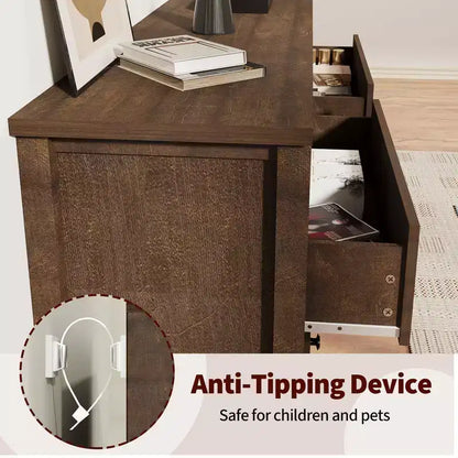 Comò a 3 cassetti per comodino da camera da letto,