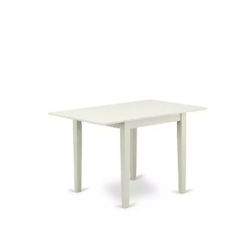 Set Tavolo da Pranzo 4 Sedie - Tessuto Lino Blu e Bianco - Set Cucina Moderno in Legno