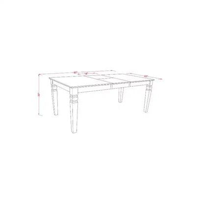 HomeStock Set sala da pranzo 5 pezzi: tavolo rettangolare con piano in legno massello finitura nera e 4 sedie