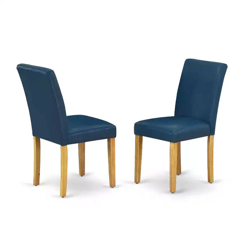 Tavolo da Pranzo Rotondo per 4 Persone - Tavolo da Cucina da 90 cm con 4 Sedie - Finitura Rovere Moderna