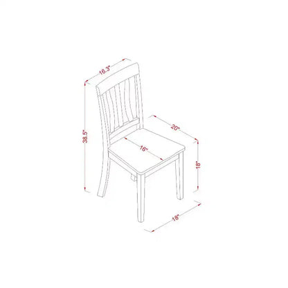 Set da Pranzo HomeStock 3 Pezzi con Finitura Marrone Naturale Quercia e Tavolo con Ribalta, Ideale per Piccoli Spazi