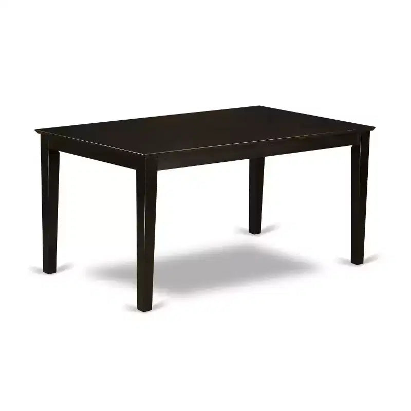 HomeStock Tavolo da Pranzo Rettangolare a 6 Pezzi con Piano in Legno Massello Finitura Cappuccino con 1 Panca, 4 Sedie