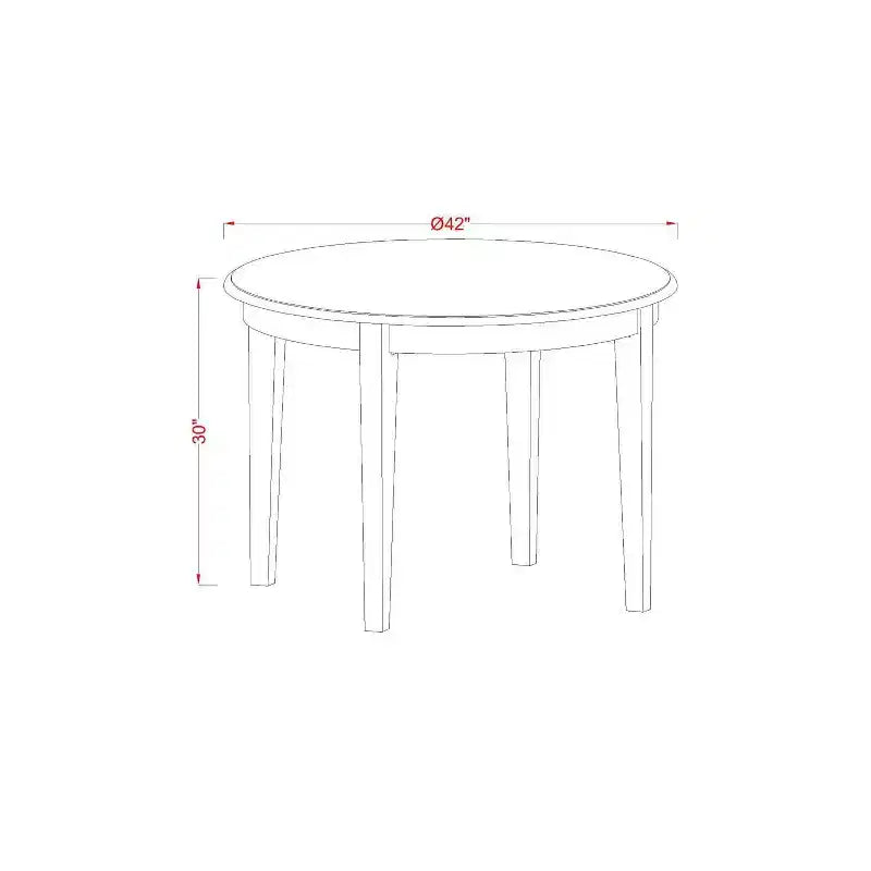 Set da pranzo 3 pezzi - Tavolo da cucina e 2 sedie da pranzo - Finitura bianca - Ideale per piccoli spazi