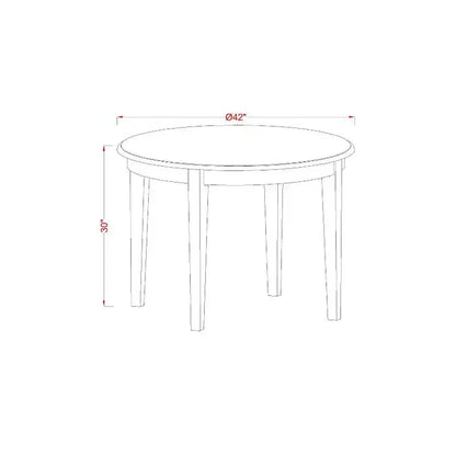 Set da pranzo 3 pezzi - Tavolo da cucina e 2 sedie da pranzo - Finitura bianca - Ideale per piccoli spazi