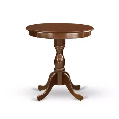 Piano in legno massello con finitura mogano - Sala da pranzo imbottita - 4 posti a sedere