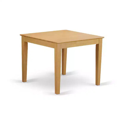 Tavolo da pranzo con piano in legno massello finitura rovere marrone naturale