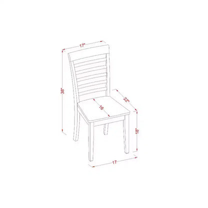 Set tavolo da pranzo HomeStock 3 pezzi in legno massello con finitura mogano e prolunghe a ribalta