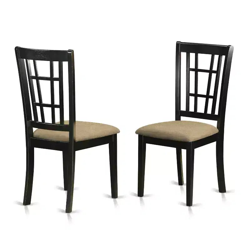 Set Sala da Pranzo 7 Pezzi Tavolo da Cucina con Sedie - Set Dinette in Legno Massello