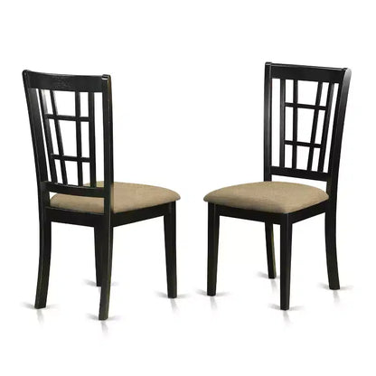 Set Sala da Pranzo 7 Pezzi Tavolo da Cucina con Sedie - Set Dinette in Legno Massello