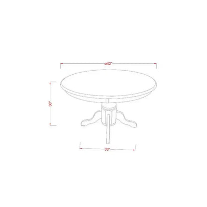 Tavolo da Cucina Rotondo e 2 Sedie - Design per Piccoli Spazi