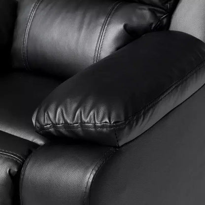 Poltrona reclinabile per bambini in pelle PU con braccioli e poggiatesta, 3 colori