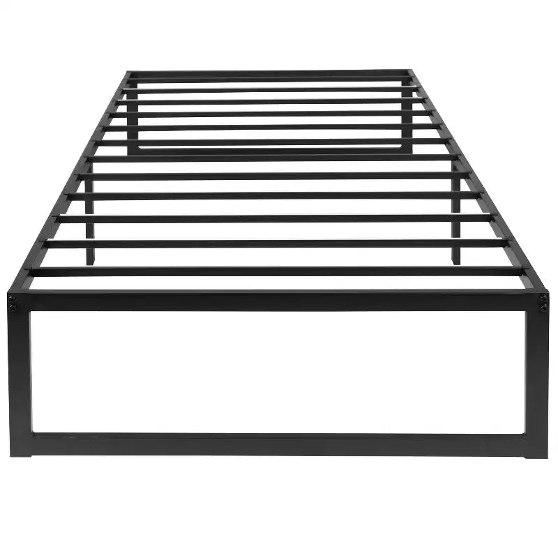 Telaio letto a piattaforma in metallo da 14 pollici con materasso a molle insacchettate da 10 pollici in scatola e topper in memory foam con gel rinfrescante da 2 pollici