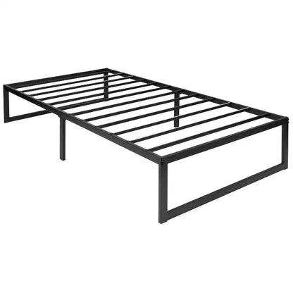 Telaio letto a piattaforma in metallo da 14 pollici con materasso a molle insacchettate da 10 pollici in scatola e topper in memory foam con gel rinfrescante da 2 pollici