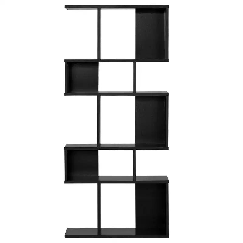 Scaffale a Scala a 5 Cubi, Angolare Autoportante, Espositore Libreria