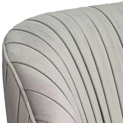 Poltrona occasionale Liam Gray a pieghe